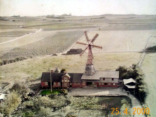 Foto af gammelt luftfoto (ca. 1950)