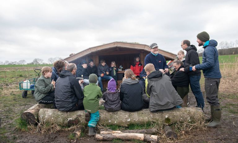 Hygge ved Peritssø shelter