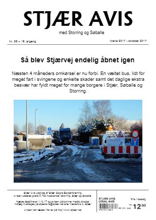 Forsiden af Stjær Avis - Nr. 58, 16. Årgang
