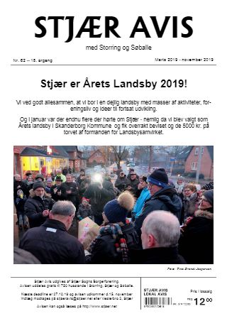 Forsiden af Stjær Avis - Nr. 62, 18. Årgang