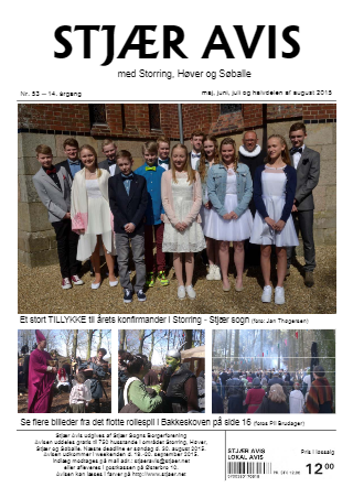Forsiden af Stjær Avis - Nr. 53, 14. Årgang