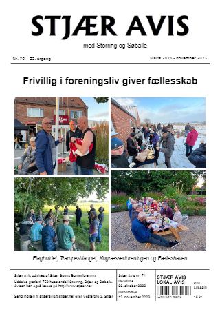 Forsiden af Stjær Avis - Nr. 70, 22. Årgang