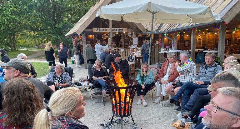 Madpakkehuset forvandlet til Stjær Taverna under sportsfesten