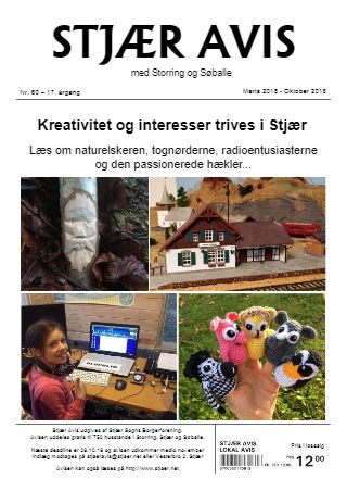 Forsiden af Stjær Avis - Nr. 60, 17. Årgang