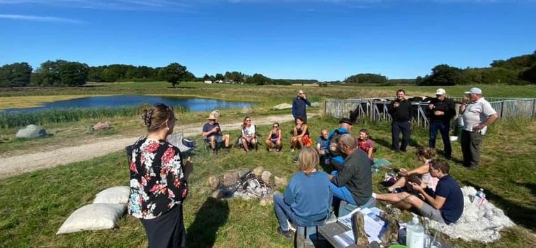 Hyggelig eftermiddag ved Målundegård Engsø