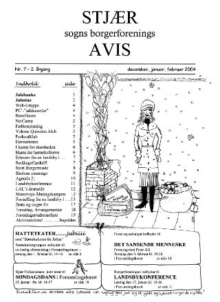 Forsiden af Stjær Sogns Borgerforenings Avis - Nr. 7, 2. Årgang