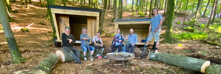Hygge ved Bakkeskovens shelters